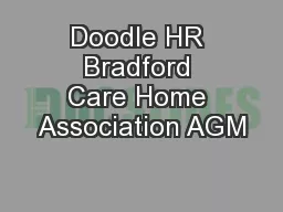 Doodle HR Bradford Care Home Association AGM