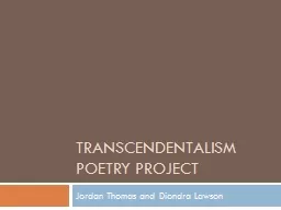 Transcendentalism Poetry Project