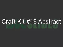 Craft Kit #18 Abstract