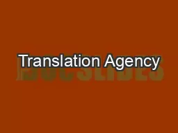 Translation Agency