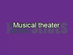 Musical theater