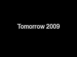 Tomorrow 2009