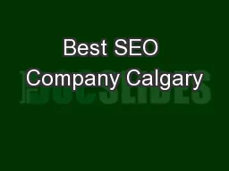 Best SEO Company Calgary