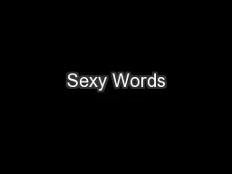 Sexy Words