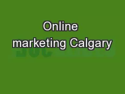 Online marketing Calgary
