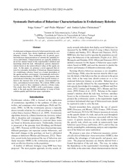 Systematic Derivation of Behaviour Characterisations i