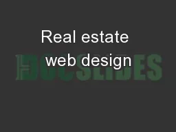 Real estate web design