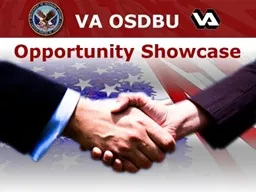 VA OSDBU Opportunity Showcase