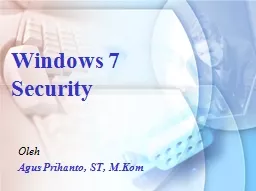 Windows 7 Security Oleh
