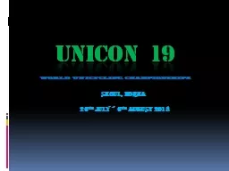 UNICON 19     World