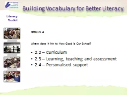 Building Vocabulary for Better Literacy