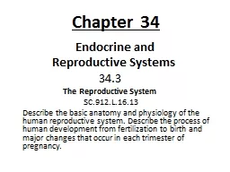 Chapter 34 			     Endocrine and