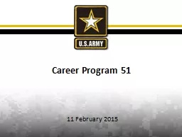 Career Program 51 11 February 2015