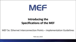 MEF 54: Ethernet Interconnection Point (EIP):