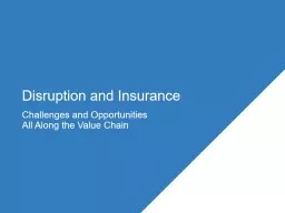 Disruption and Insurance