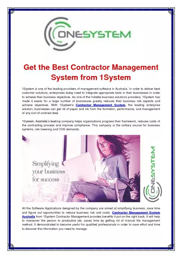 Contractor Management System Software