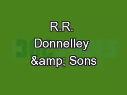 R.R. Donnelley & Sons