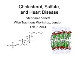 Cholesterol, Sulfate,  and Heart Disease