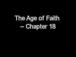 The Age of Faith – Chapter 18