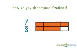 How do you decompose fractions?