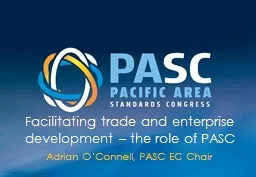 Facilitating trade and enterprise development – the role of PASC