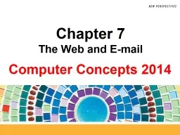 Chapter 7 The Web and E-mail