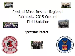 Central Mine Rescue Regional Fairbanks 2015 Contest