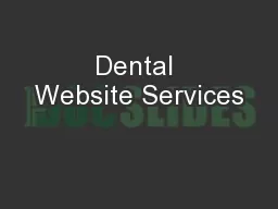 Dental Website Services