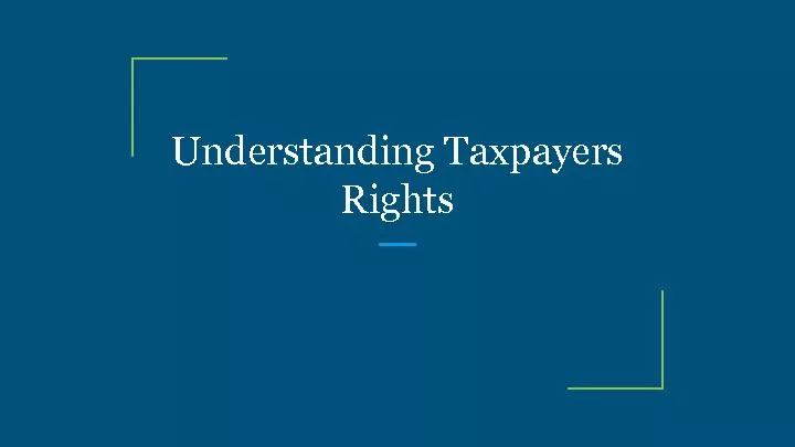 Understanding Taxpayers Rights