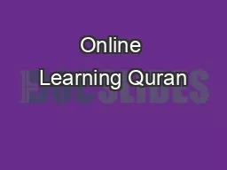 Online Learning Quran