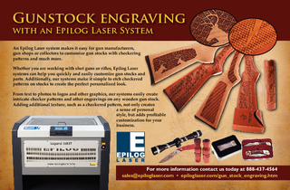 Gunstock engraving with an Epilog Laser System with an