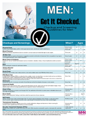 MEN Checkup and Screening Guidelines for Men Physical