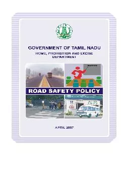 ABSTRACT Road Safety  Road Safety Policy  Approved  Orders Issued HOME PROHIBITION  EXCISE