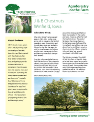 Agroforestry on the Farm J  B Chestnuts Winfield Iowa
