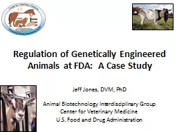 Jeff Jones, DVM, PhD Animal Biotechnology Interdisciplinary Group