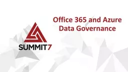 Office 365 and Azure Data Governance