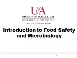 Introduction to Food Safety and Microbiology