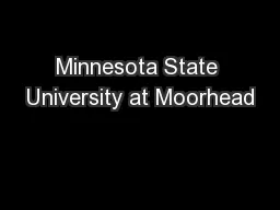 Minnesota State University at Moorhead