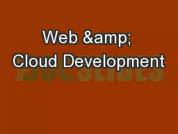 Web & Cloud Development