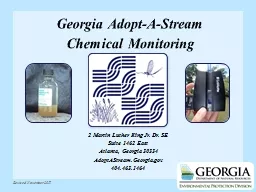 Georgia Adopt-A-Stream Chemical Monitoring