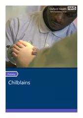 Podiatry Chilblains Oxford Health NHS Foundation Trust