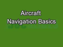 Aircraft Navigation Basics