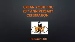 Urban youth inc.  20 th