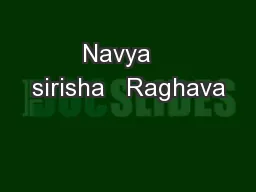 Navya   sirisha   Raghava