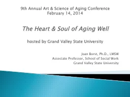 9th  Annual Art & Science of Aging Conference