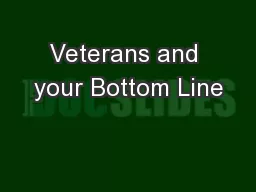 Veterans and your Bottom Line