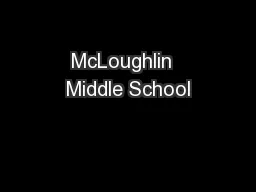 McLoughlin  Middle School