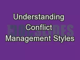 Understanding Conflict Management Styles