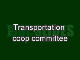 Transportation coop committee