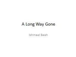 A Long Way Gone Ishmael